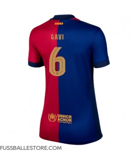 Günstige Barcelona Paez Gavi #6 Heimtrikot Damen 2024-25 Kurzarm